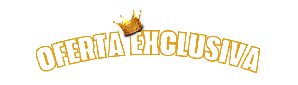 Etiqueta gráfica de Oferta Exclusiva con corona dorada para promociones especiales.